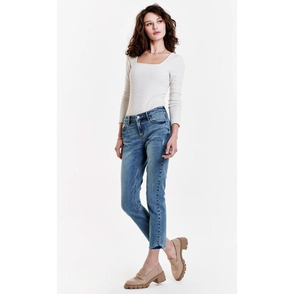Dear John Blaire Straight Leg Ankle Slim Jeans in Lyon - Sz 31" - NWT - Picture 1 of 9